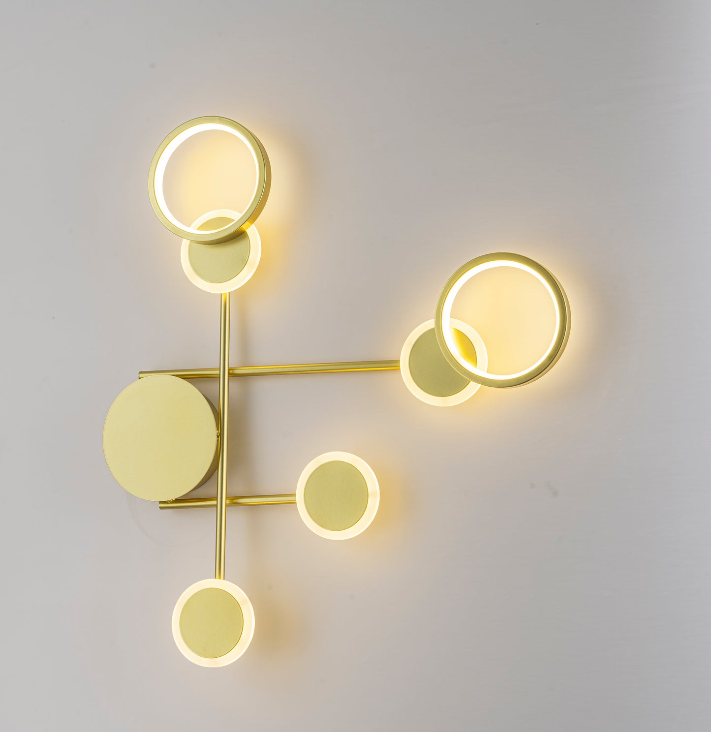 Luminaria de pared Pinto Tecnohome dorado luz cálida 3000k