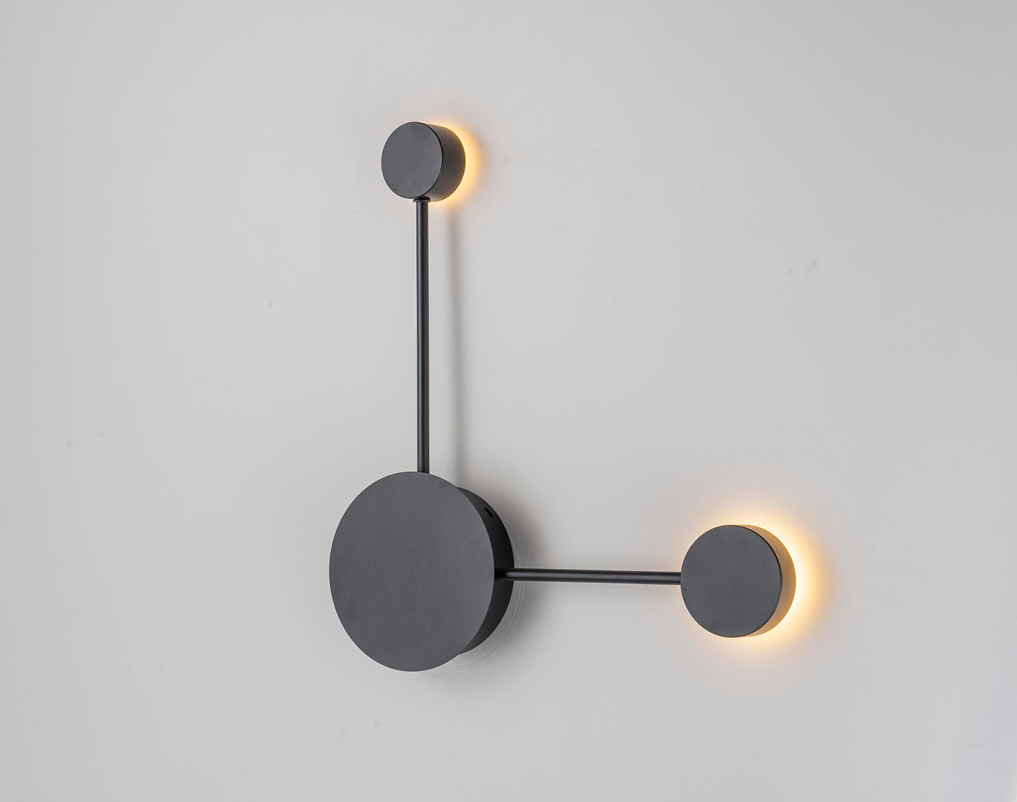 Luminaria de pared Pinto Tecnohome negro luz cálida 3000k