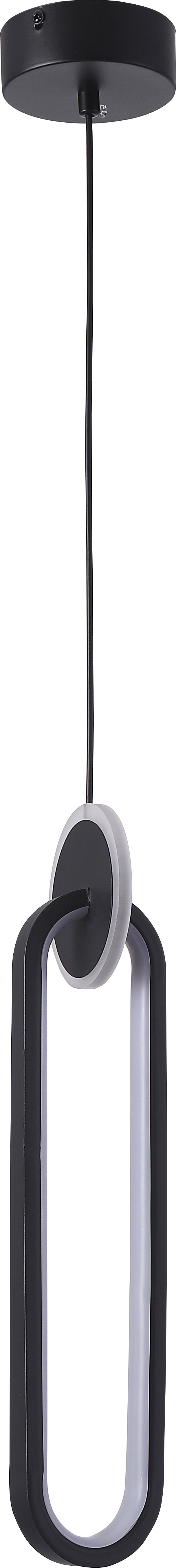 Lampara colgante Vianello Tecnohome negro y blanco luz neutra 4000k