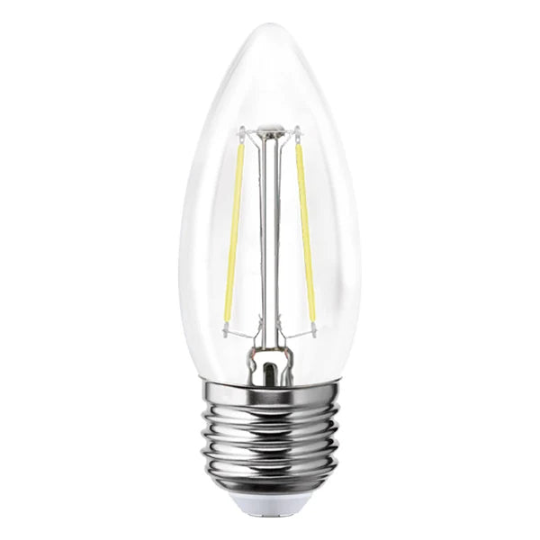 AKSI Foco led vela de filamentos 2W base E27 luz cálida
