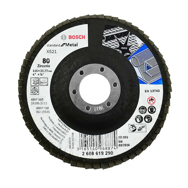 Disco Flap para metal Bosch de 4-1/2"