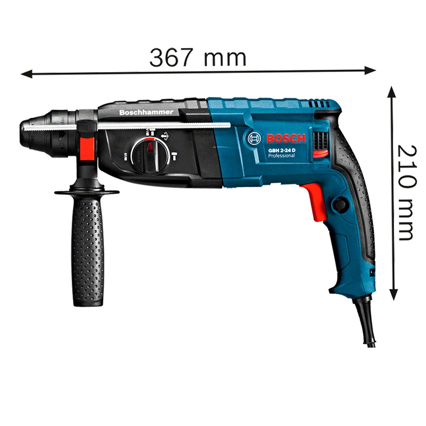 Martillo perforador Bosch Professional GBH 2-24 D de 820W 127V