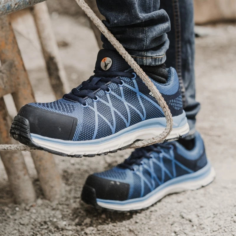 Tenis de seguridad ultra ligero azul Berrendo 7704