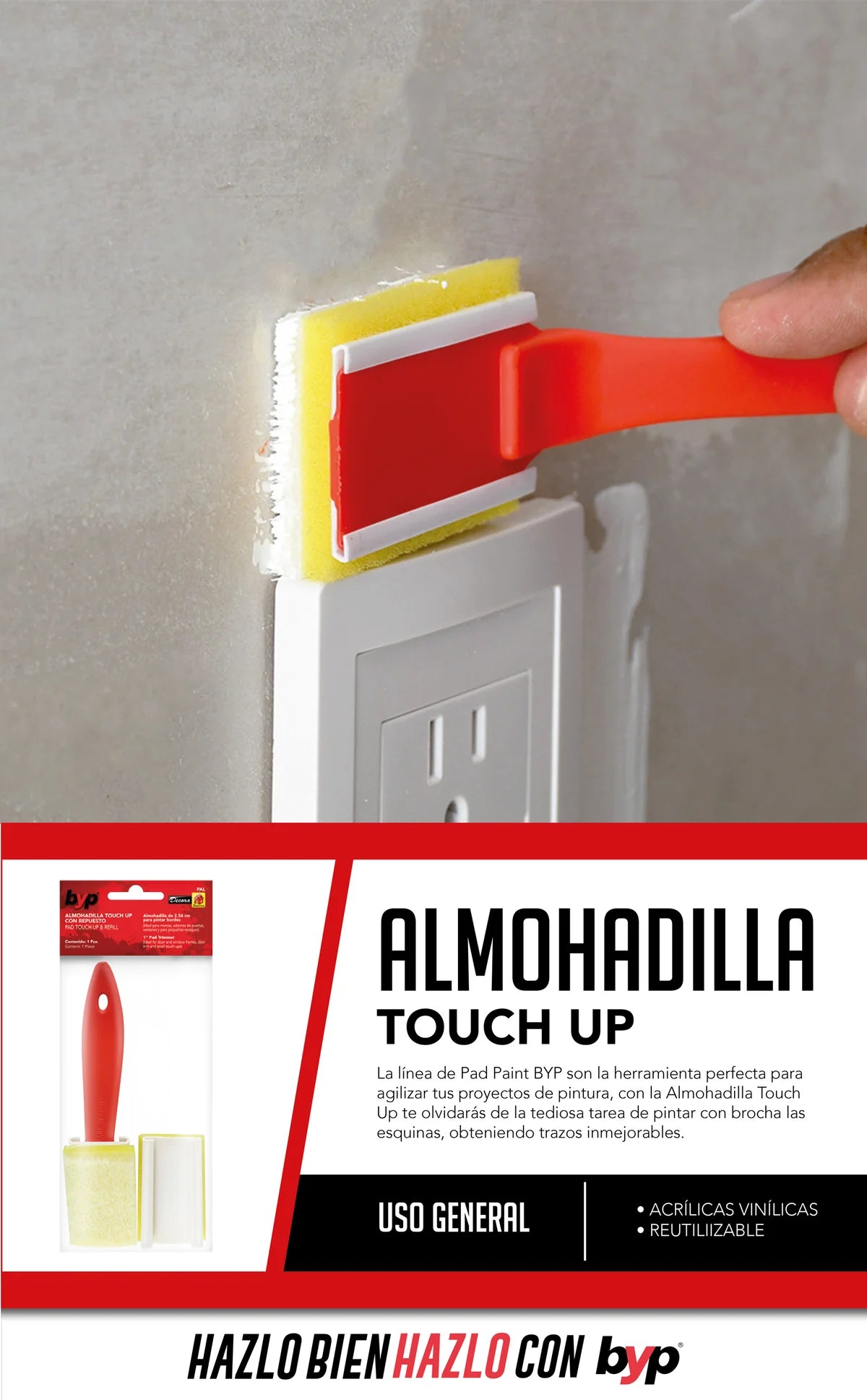 Almohadilla touch up con repuesto BYP