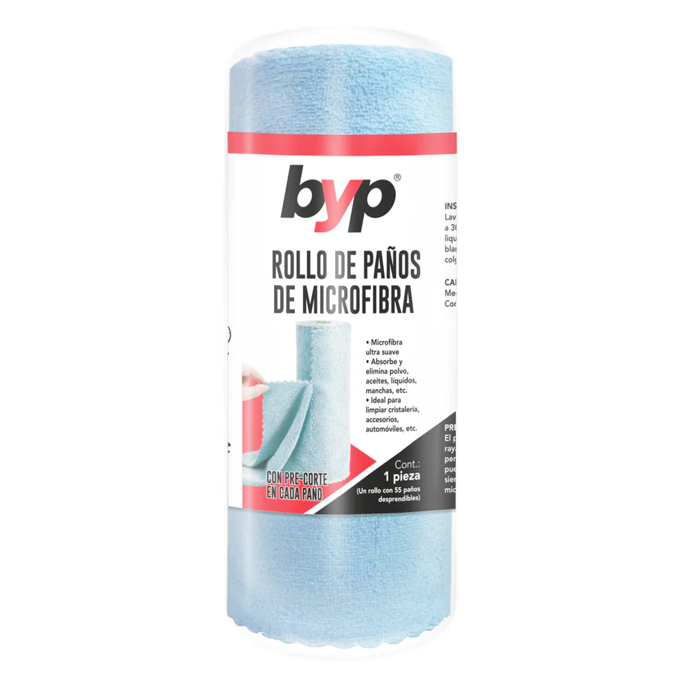 Rollo de paños de microfibra BYP