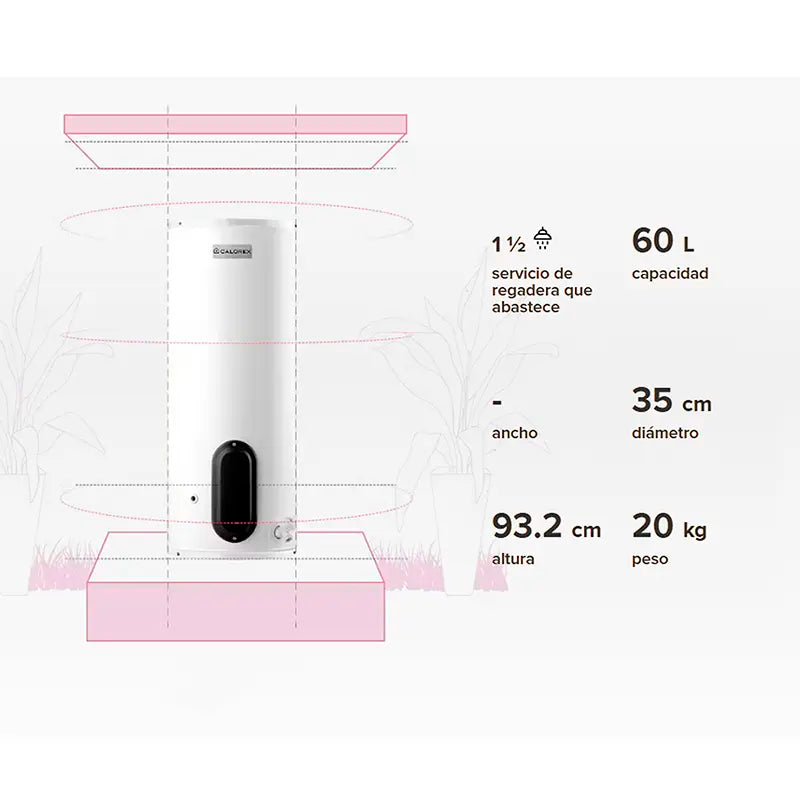 Calentador eléctrico de depósito Calorex E-15 de 60lt