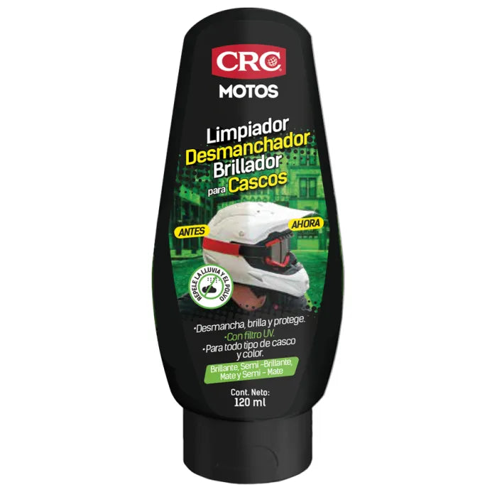 CRC Limpiador desmanchador y brillador para cascos 120 ml