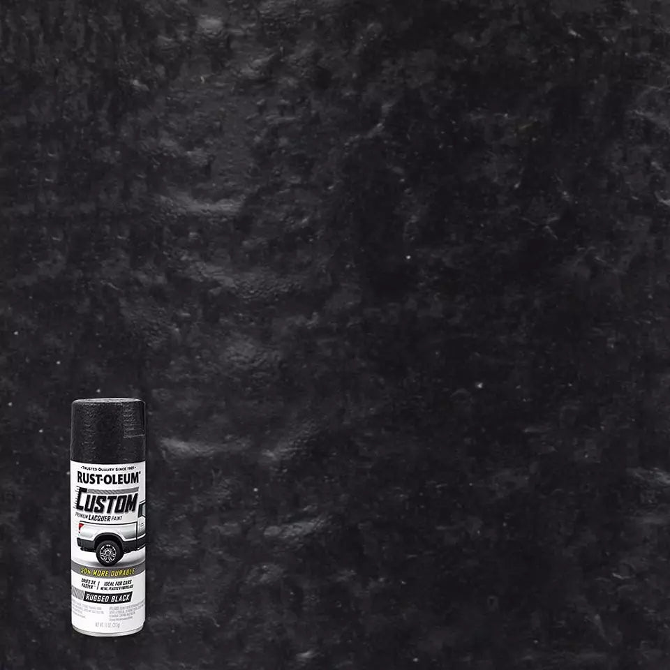 Pintura en aerosol texturizada negro mate 312 gr Rust Oleum Custom