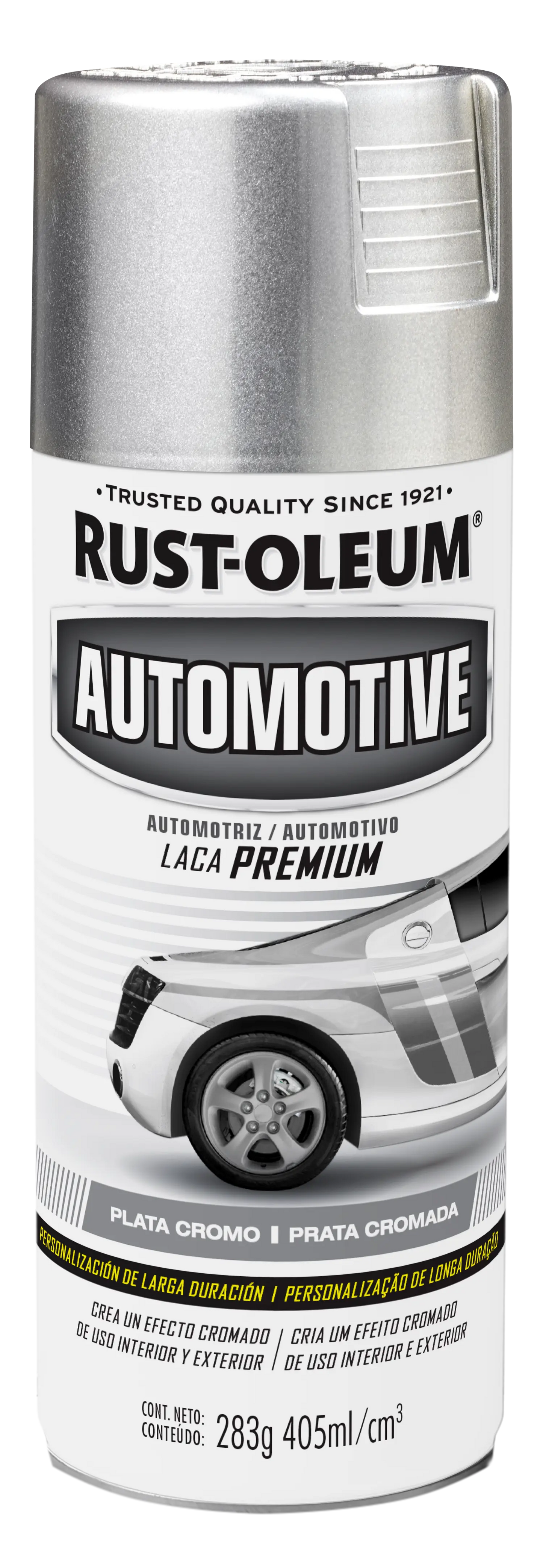 Laca premium automotive plata cromo 283 gr Rust Oleum
