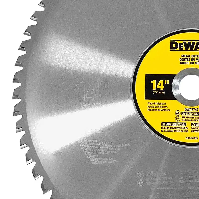 Disco sierra para corte de metales Dewalt de 14" con 66 dientes