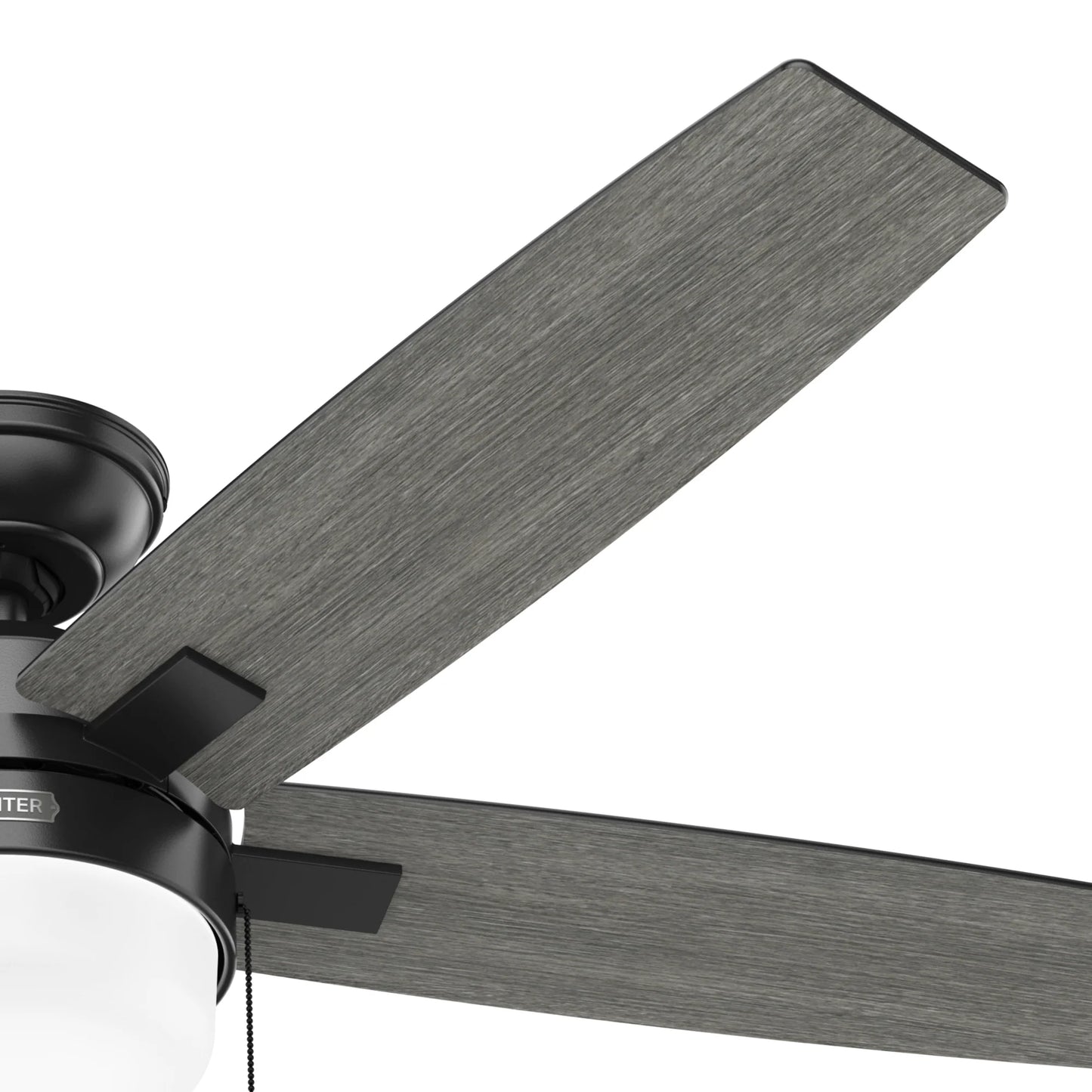 Ventilador de techo Anisten negro de 52 pulgadas con aspas reversibles