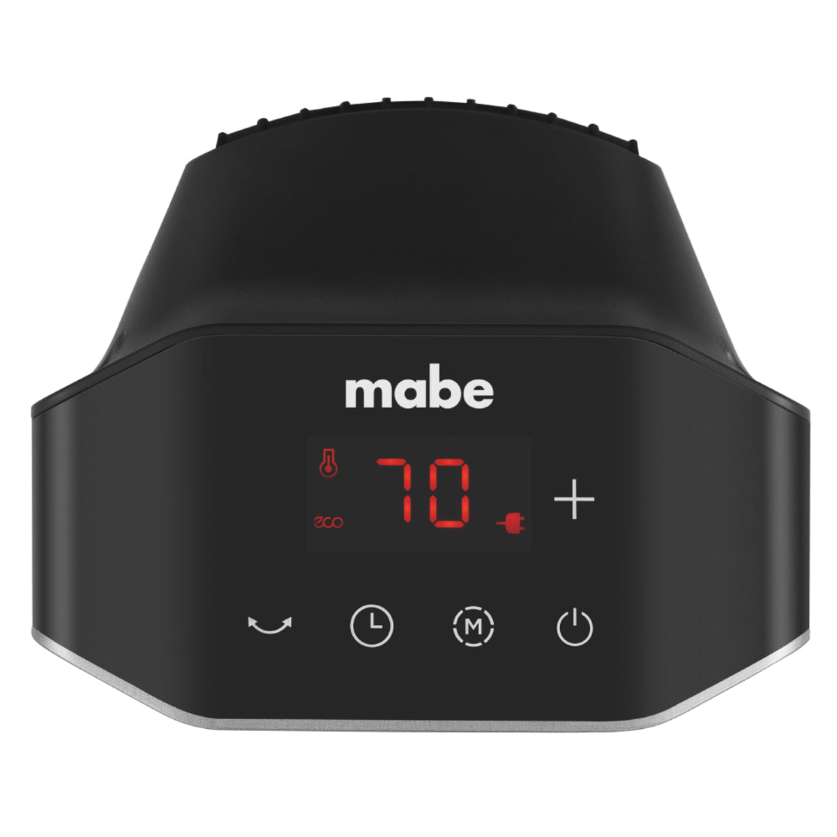 Calefactor cerámico negro con plateado 120v Mabe