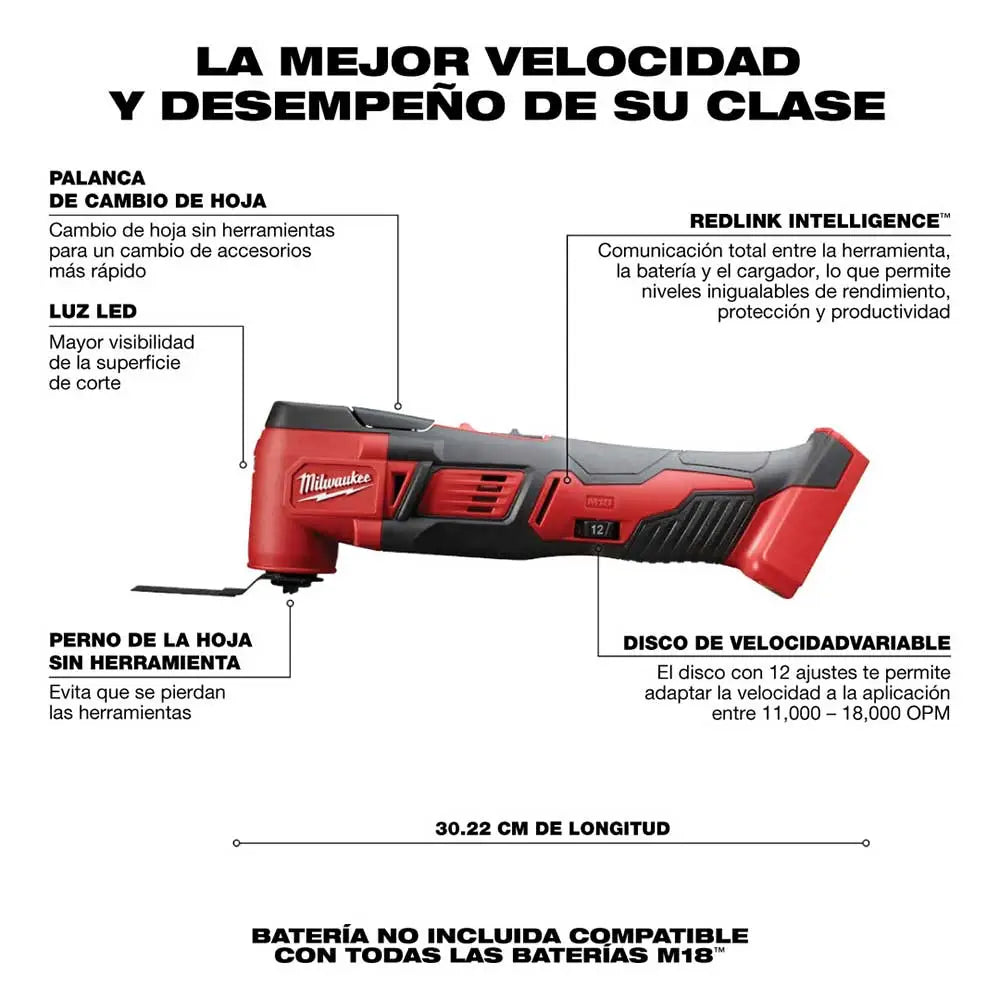 Multiherramienta inalámbrica M18 Milwaukee 2626-20