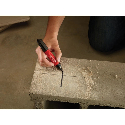 Marcador profesional Inkzall Milwaukee negro de punta media