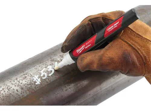 Marcador líquido Milwakee Inkzall blanco de punta media