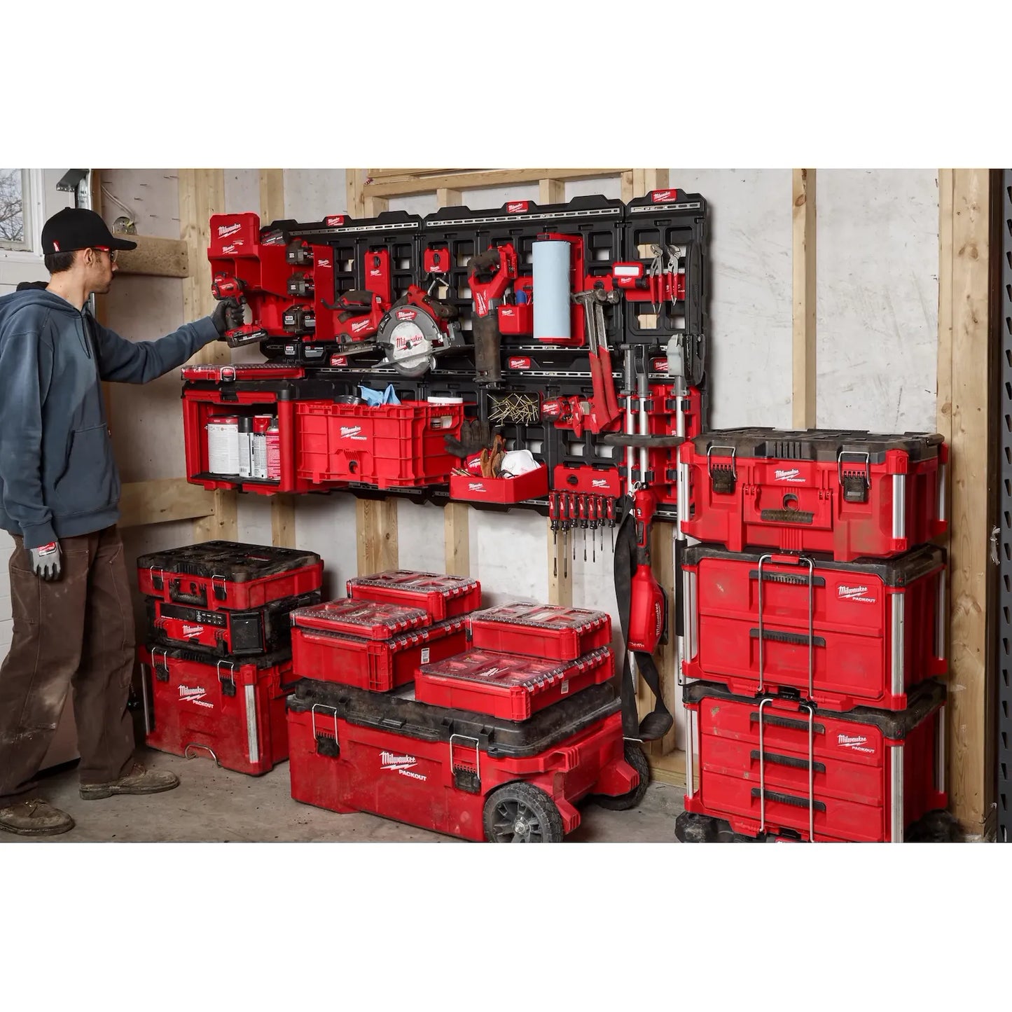 Placa grande para almacenamiento de herramientas en pared Milwaukee Packout