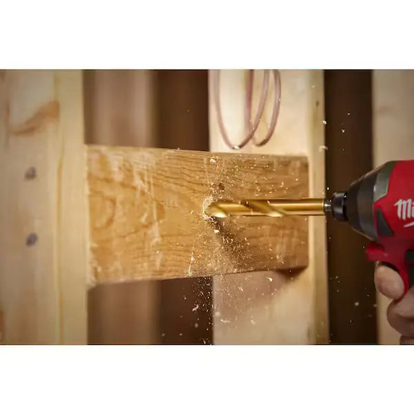 Broca hex de titanio multimateriales Milwaukee Shockwave de 9/32"