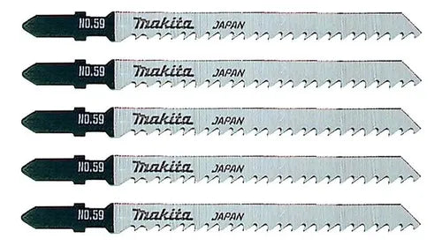 Hojas sierra para caladora Makita para madera y plástico 8TPI 75mm 5 piezas