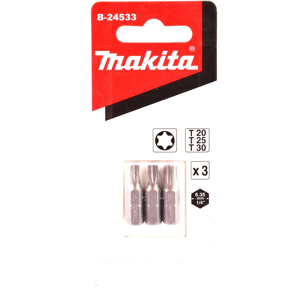 Juego de puntas Torx Makita B-24533 de 3 piezas