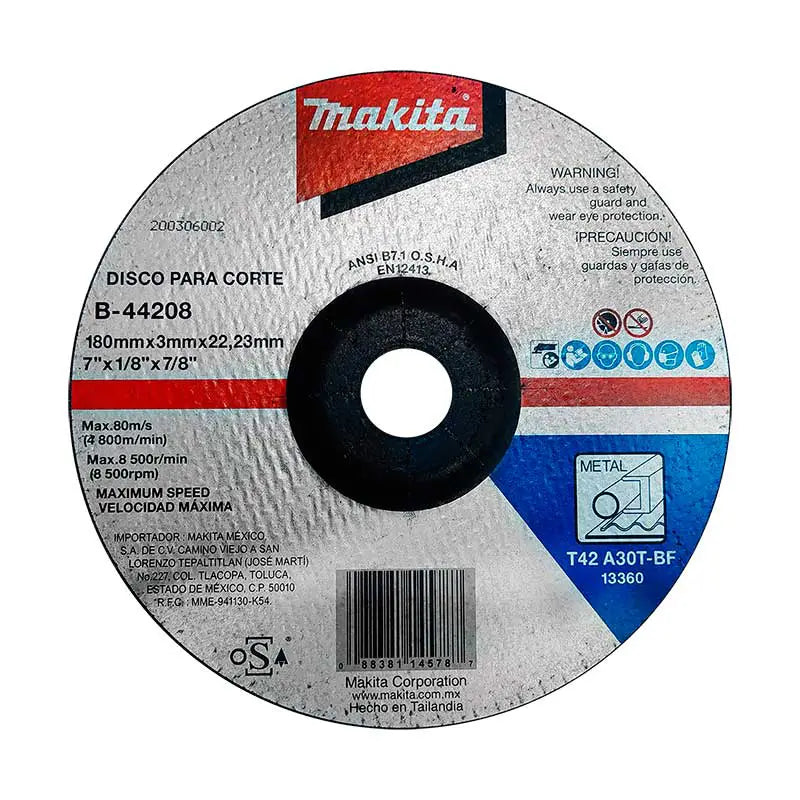 Disco de corte para metal Makita de 7"