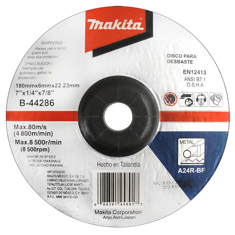 Disco para desbaste de metal Makita de 7"