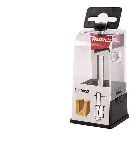 Fresa recta para acanalar con rodamiento Makita de 1/4"