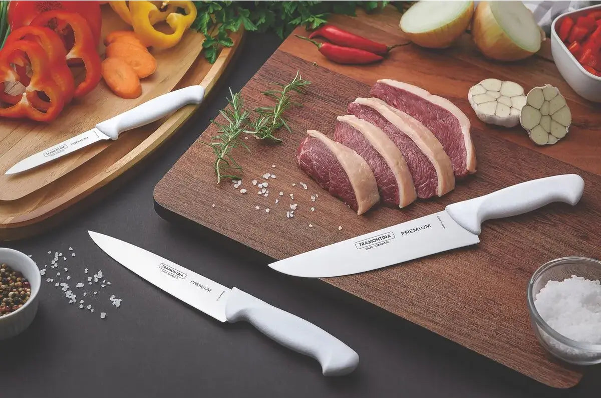 Cuchillo de cocina de 7 pulgadas blanco Tramontina