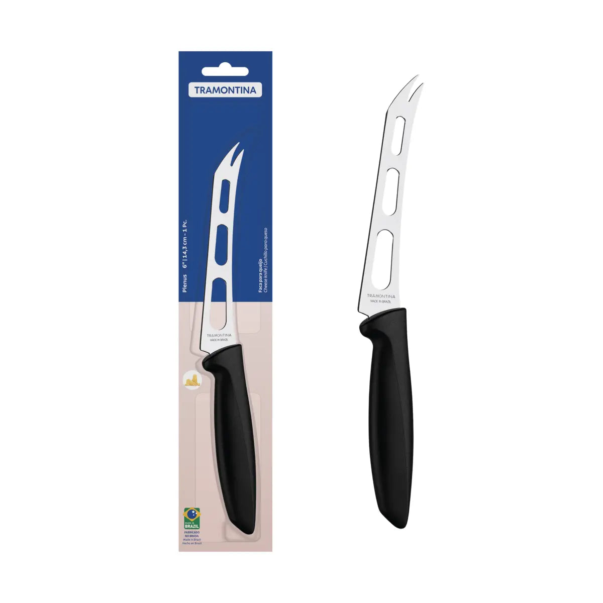Cuchillo para queso Plenus negro de 6" Tramontina