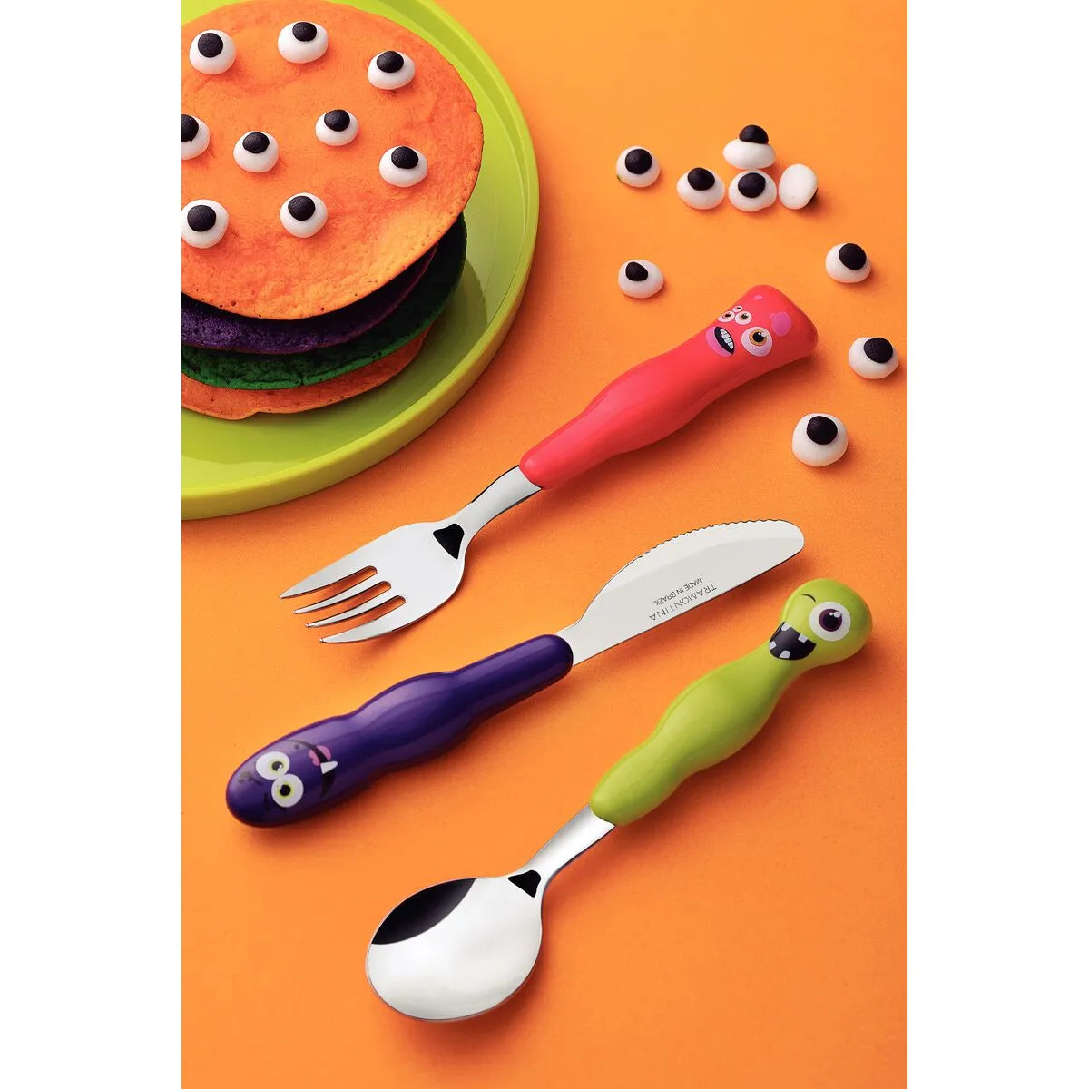 Juego de cubiertos infantil Tramontina Lirous 3 piezas