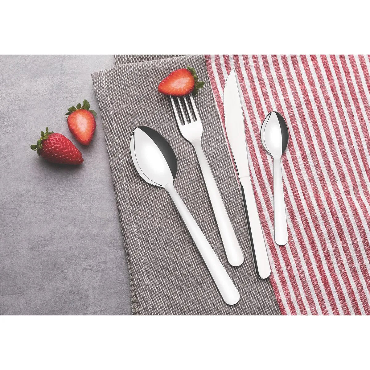 Juego de cubiertos Tramontina Malibú acero inoxidable de 24 piezas