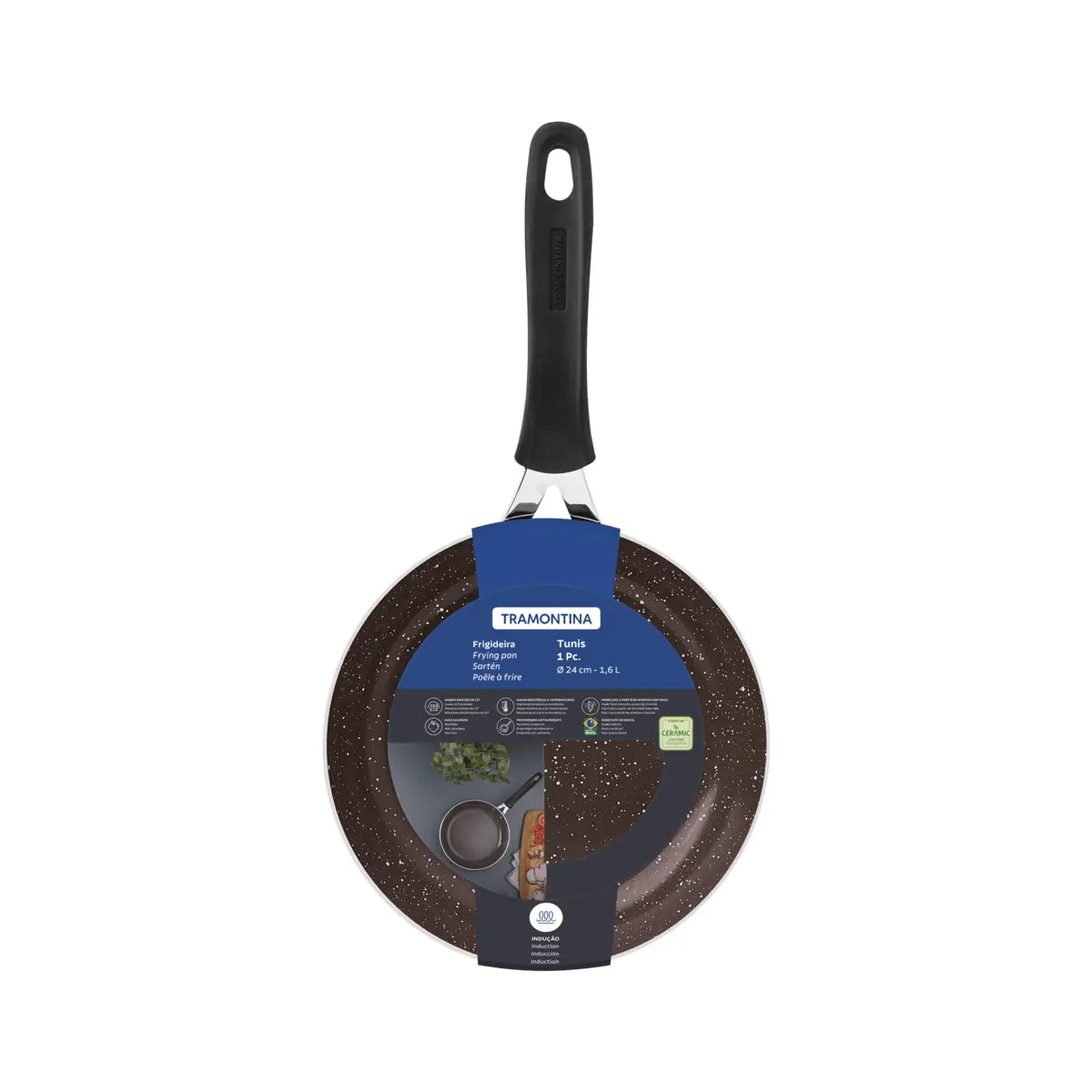 Sartén Tunis rosa trufado Tramontina