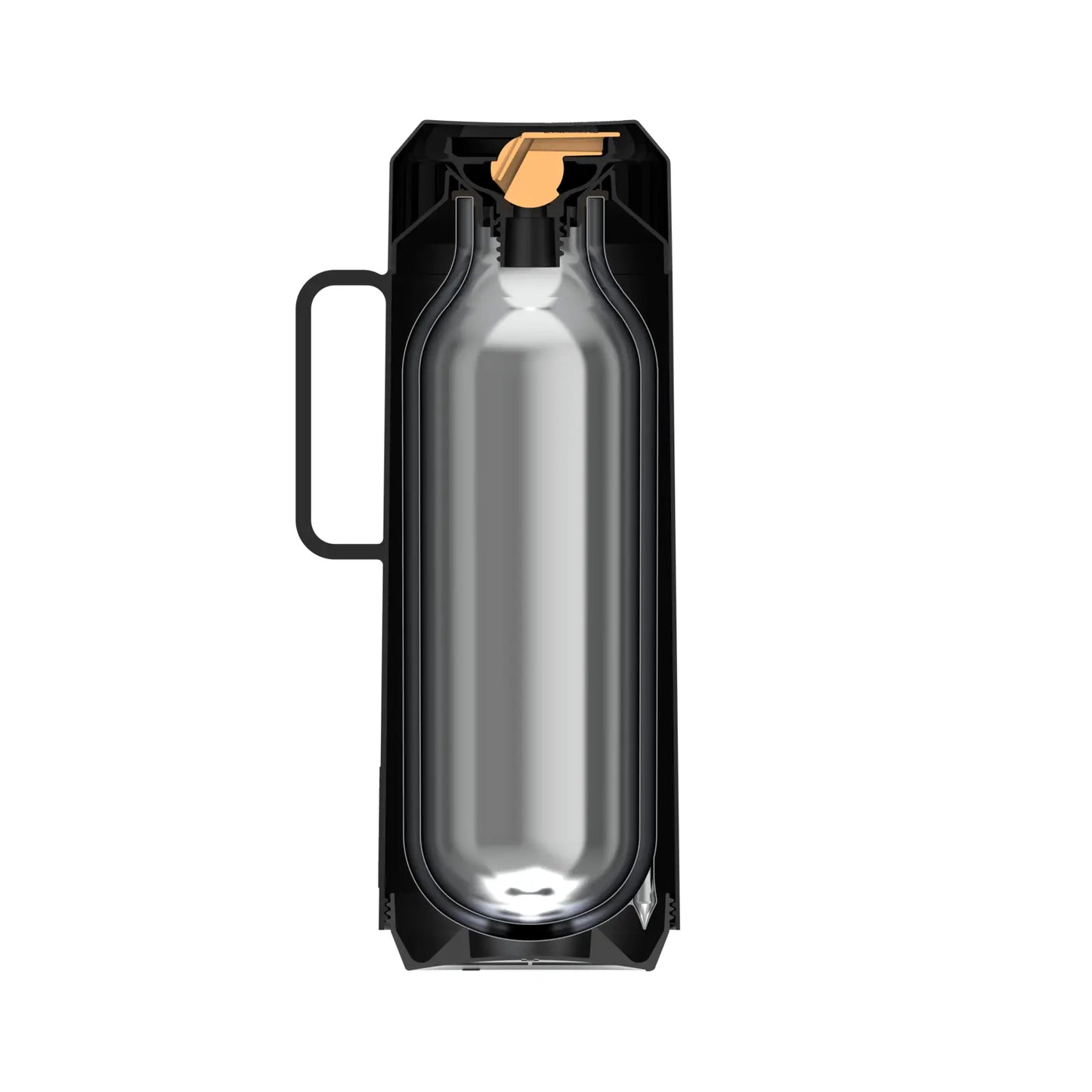 Termo Exata negro con ampolla de vidrio de 1 litro Tramontina