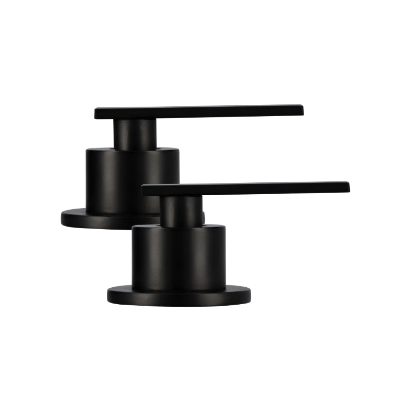 Juego de manerales grandes de palanca negro mate Urrea mp.2