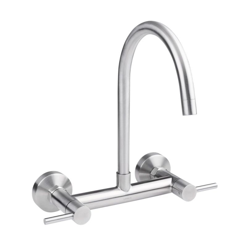 Mezcladora para cocina con cuerpo externo a muro Urrea 9336