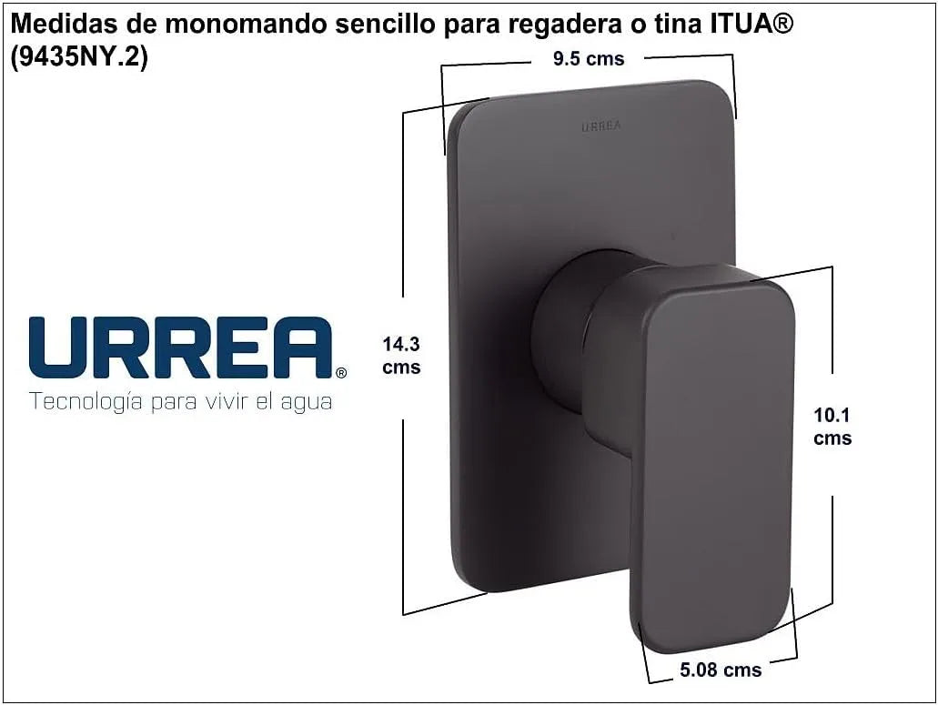 Monomando para regadera o tina Itua Urrea