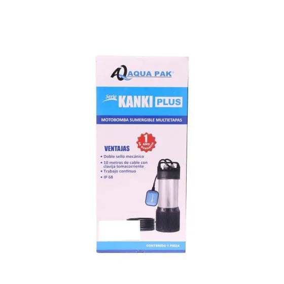 Bomba sumergible KANKI PLUS de 1Hp 127V