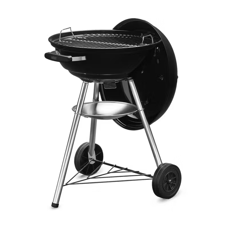 Asador de carbón Compact Kettle Weber de 18" negro