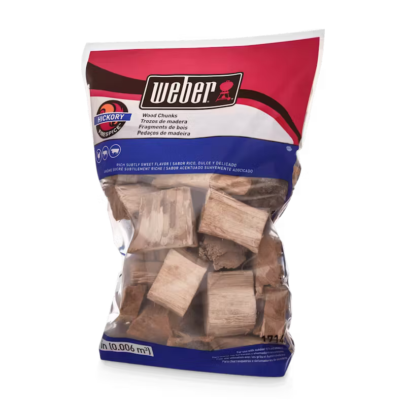 Trozos de madera de Nogal para ahumar Weber