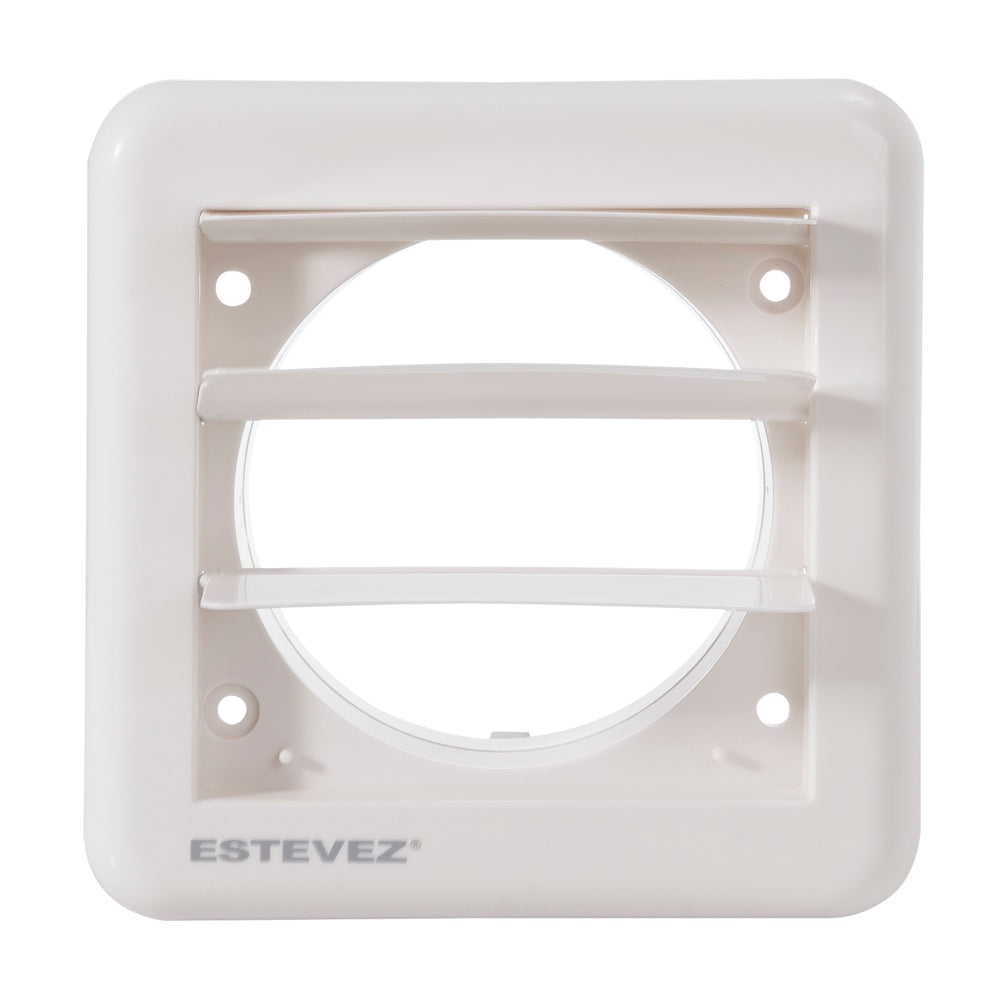 Rejilla plástica blanco para extractor de aire Estevez