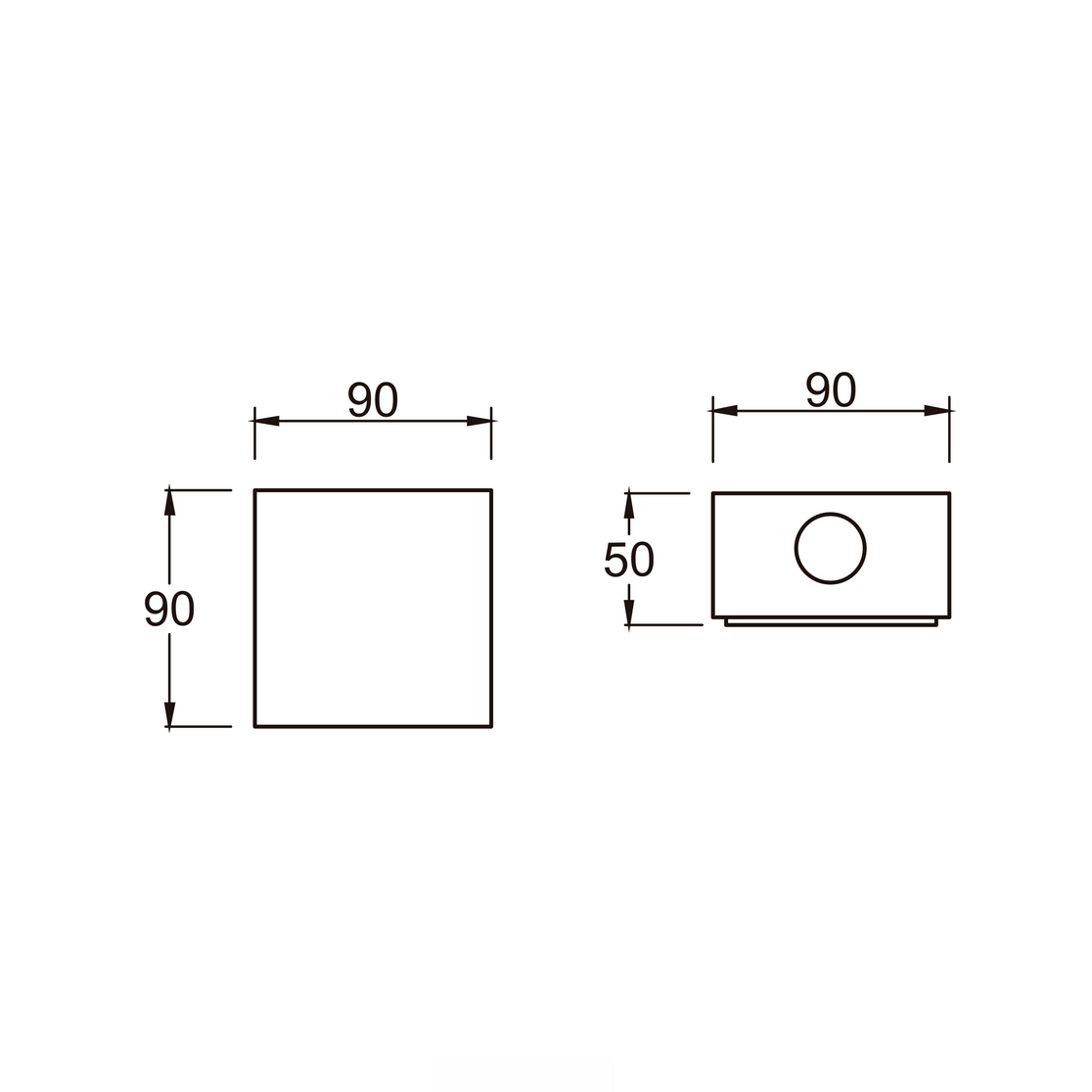 Luminaria chip decorativo gris urbano con sensor de oscuridad 4000k Estevez