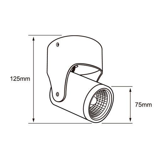 LAMPARA INTERIOR SPOT ALNIYA I NEGRO 10W 3000K - GRUPODONPEDRO