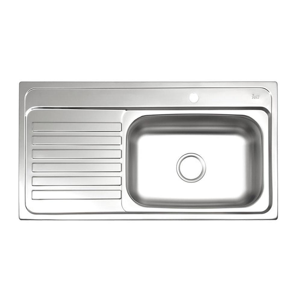 FREGADERO ACERO INOXIDABLE 1 PERFORACION DE EMPOTRE 08351110 - GRUPODONPEDRO