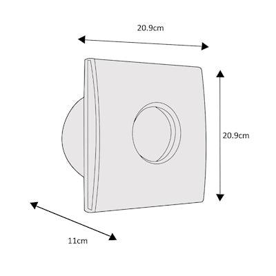 EXTRACTOR DE AIRE TIPO EUROPEO BLANCO 6'' 27W ESTEVEZ - GRUPODONPEDRO