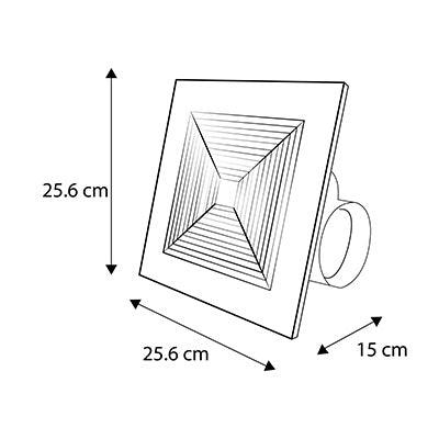 EXTRACTOR DE AIRE TIPO AMERICANO BLANCO 4'' 27M CUBICOS ESTEVEZ - GRUPODONPEDRO