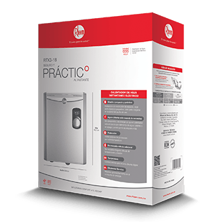 CALENTADOR ELECTRICO INSTANTANEO RHEEM RTX3-18 - GRUPODONPEDRO