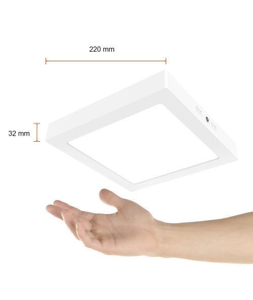 Luminario plafon algedi iii - 18w - 3000k blanco