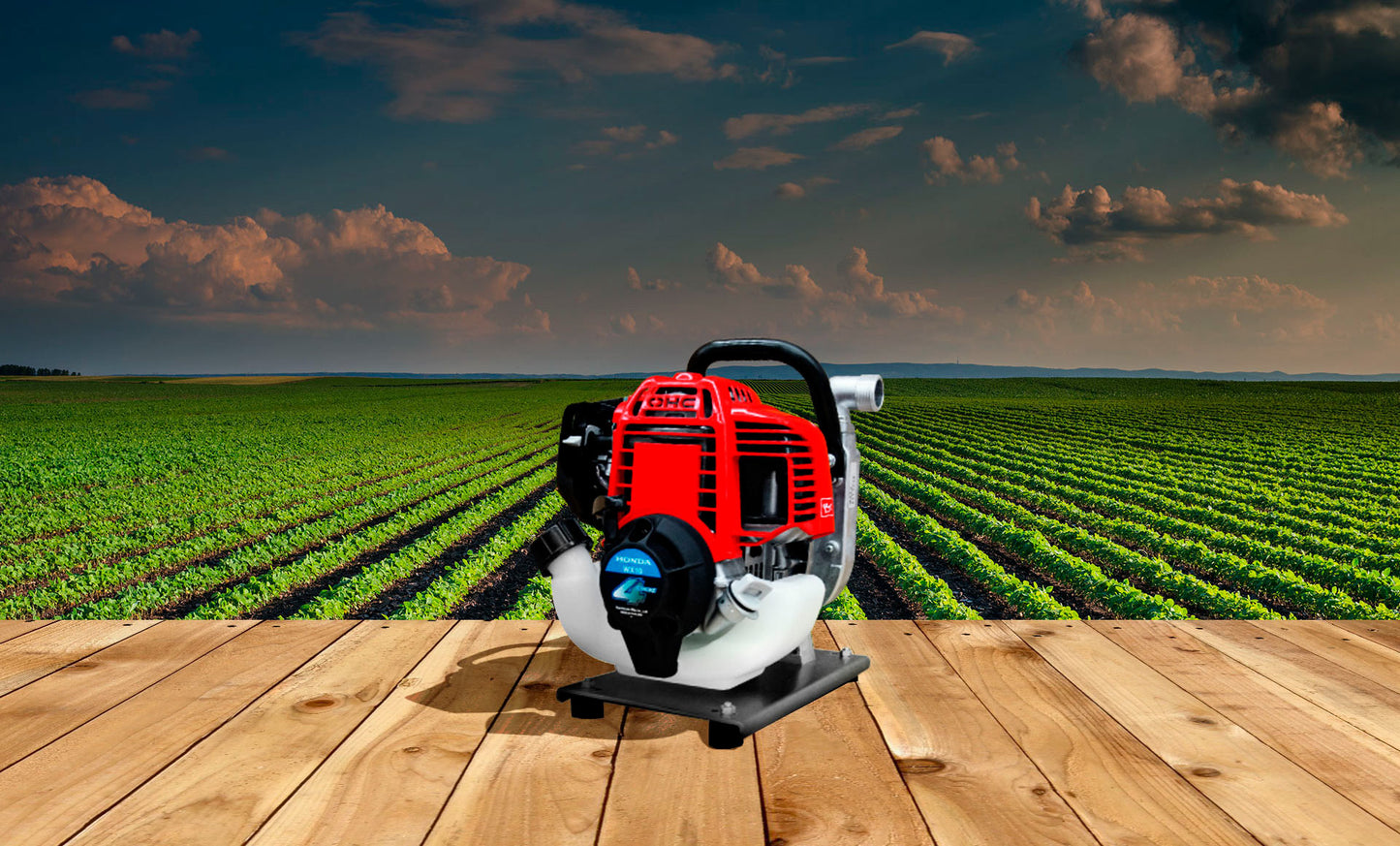 Motobomba portátil centrifuga WX10T Honda de 4 tiempos