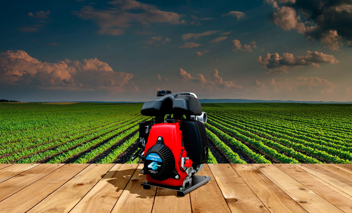 Motobomba portátil centrifuga WX15T Honda de 49cc 4 tiempos