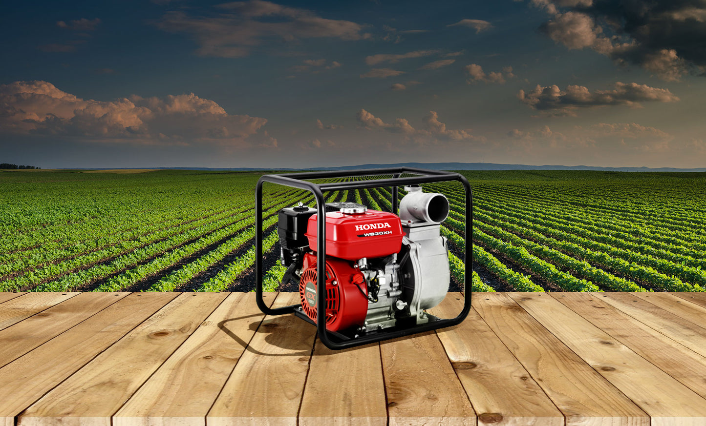 Motobomba centrifuga WB30XM-MFX Honda 163cc de 4 tiempos