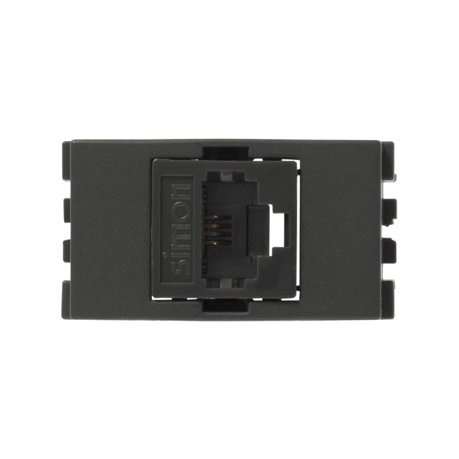 Toma informática rj45 cat 5e grafito Simon 25 plus